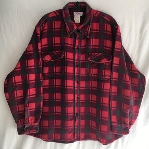 Vintage Champion Plaid Lumberjack Thick Flannel Shirt 17.5 L/XL